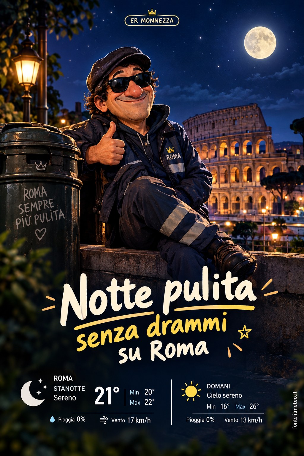 Storia meteo Roma notte - 26 Settembre 2026