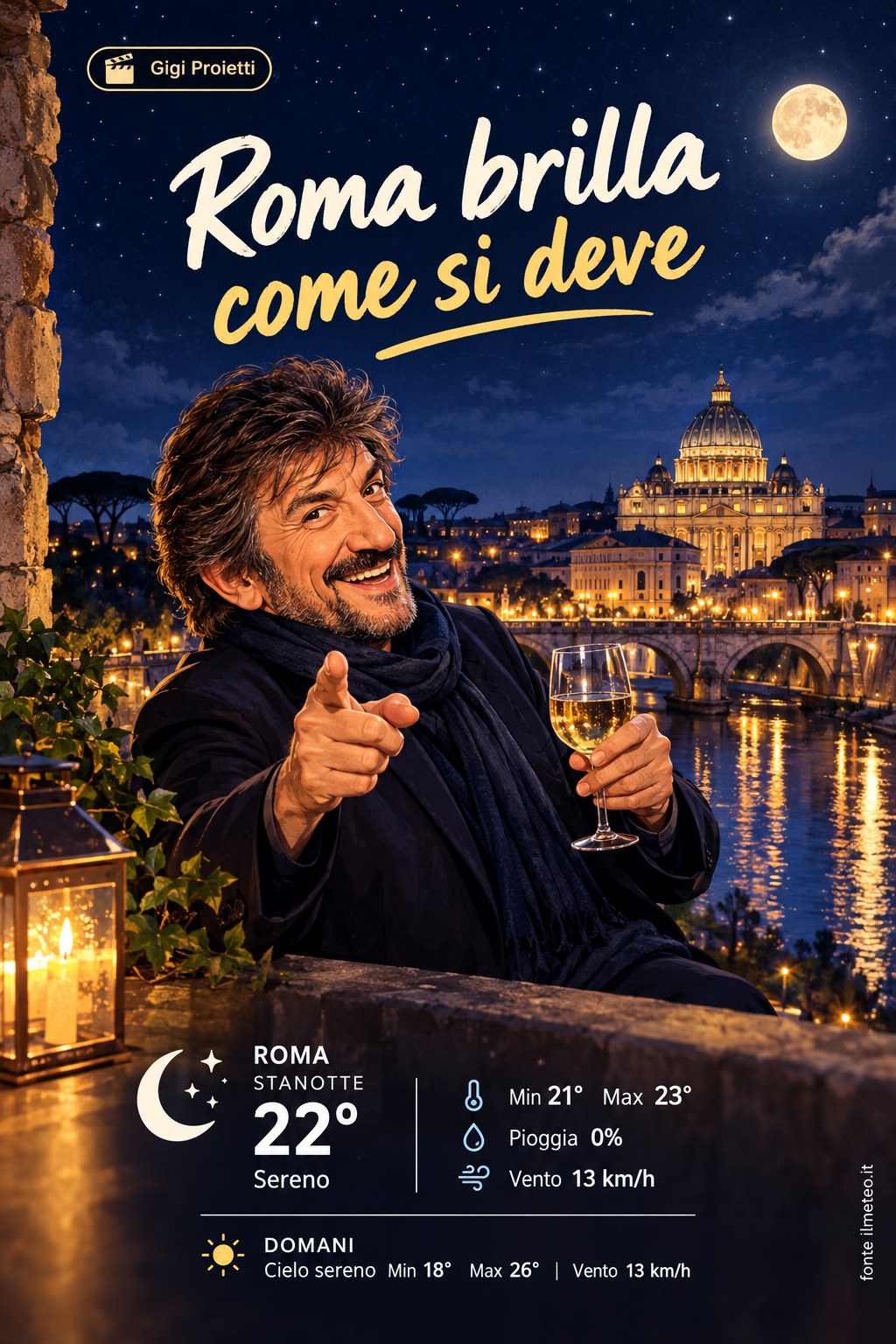 Storia meteo Roma notte - 27 Settembre 2026