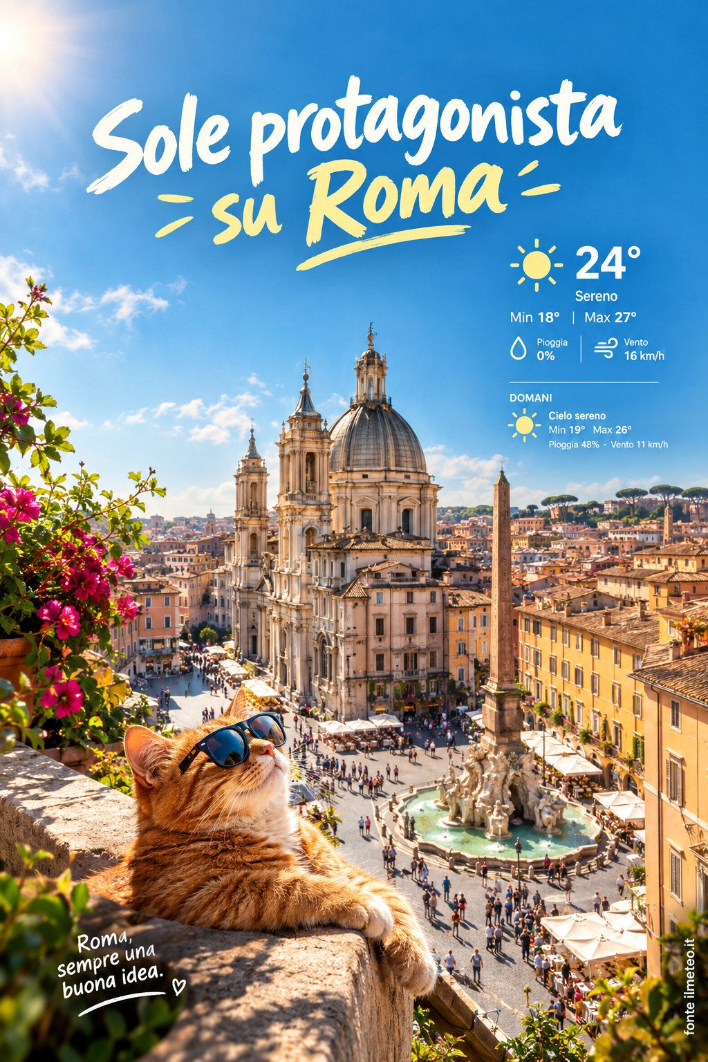 Storia meteo Roma oggi e domani - 29 Settembre 2026