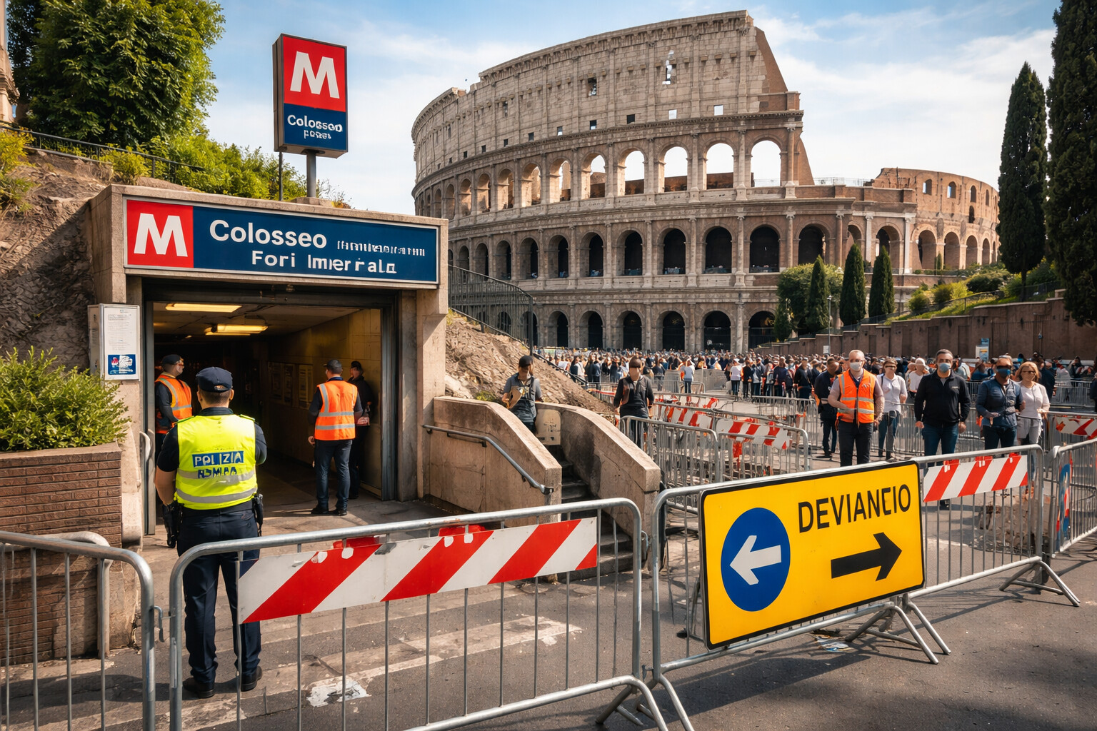 Metro C Colosseo-Fori Imperiali: chiusure anticipate a settembre, ecco giorni, orari e alternative per pendolari e turisti