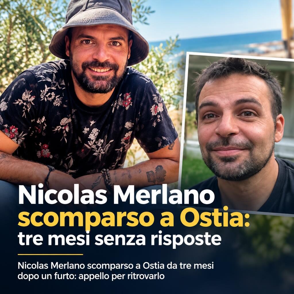 Nicolas Merlano scomparso a Ostia: tre mesi senza risposte