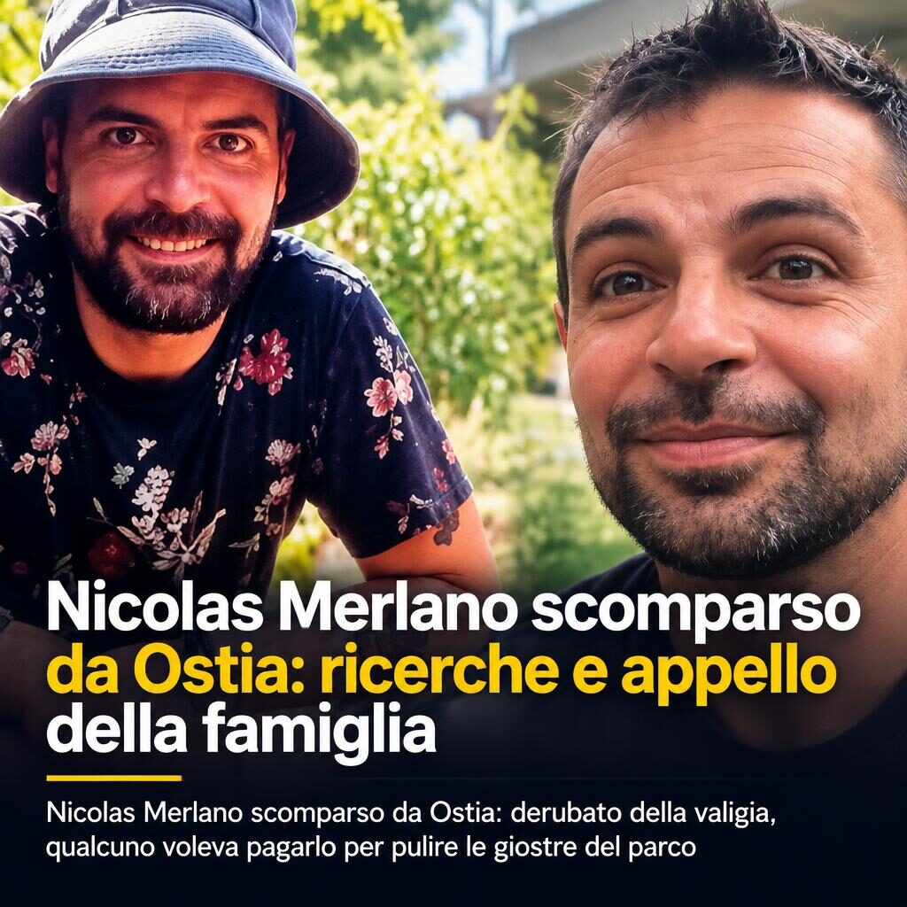 Nicolas Merlano scomparso da Ostia: ricerche e appello della famiglia