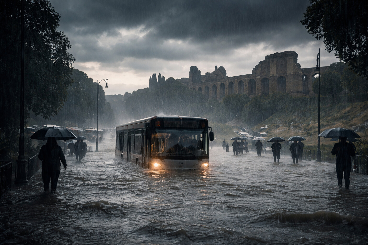 Nubifragi e concerti: tre scenari per evitare il corto circuito della mobilità a Roma
