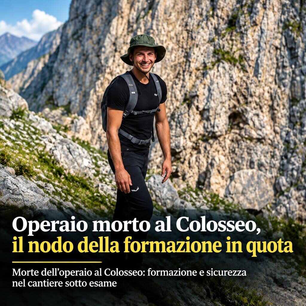 Opera­io morto al Colosseo, il nodo della formazione in quota