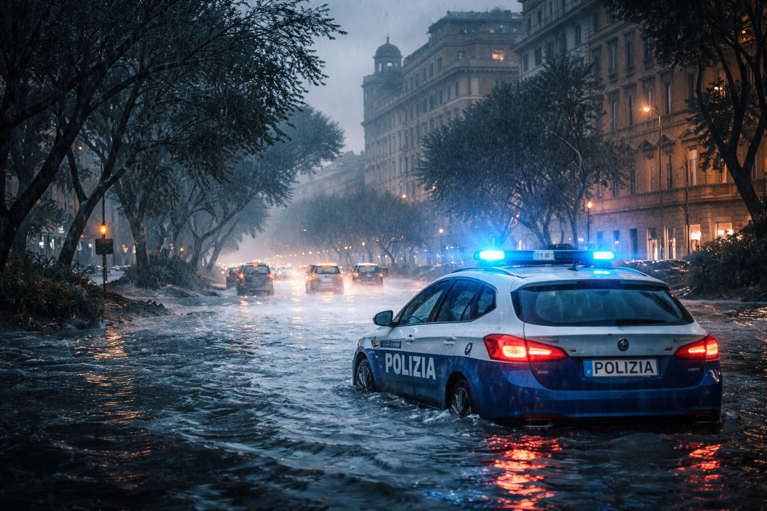 Pioggia, vento e indagini: a Roma il maltempo mette alla prova la risposta dopo le rapine