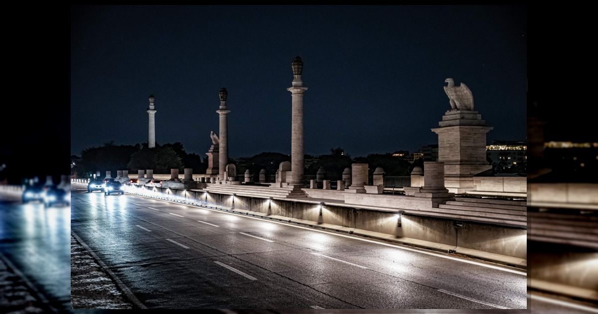Ponte Flaminio: in funzione la nuova illuminazione, 222 apparecchi e oltre 310 mila euro investiti