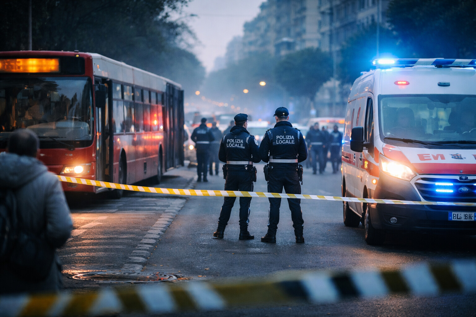 Rider travolto a Villa Gordiani, gamba incastrata sotto un bus: torna il problema della sicurezza in strada