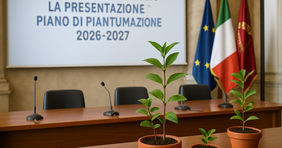 Roma, al Campidoglio la presentazione del Piano di piantumazione 2026-2027