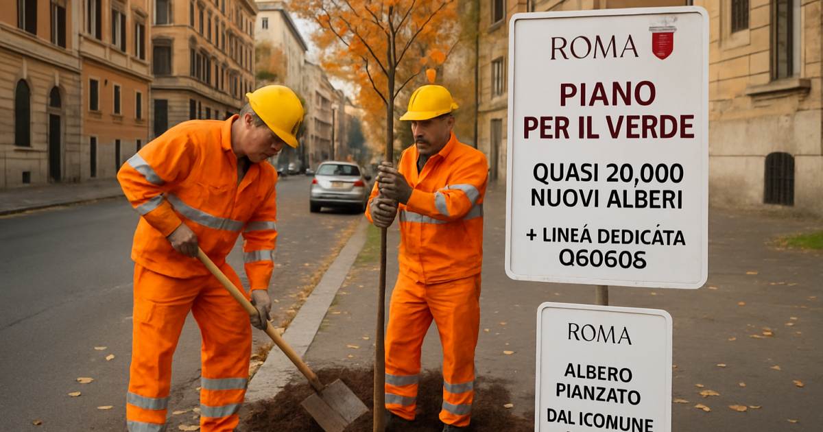 Roma: nuovo piano per il verde, quasi 20mila alberi e linea dedicata 060606