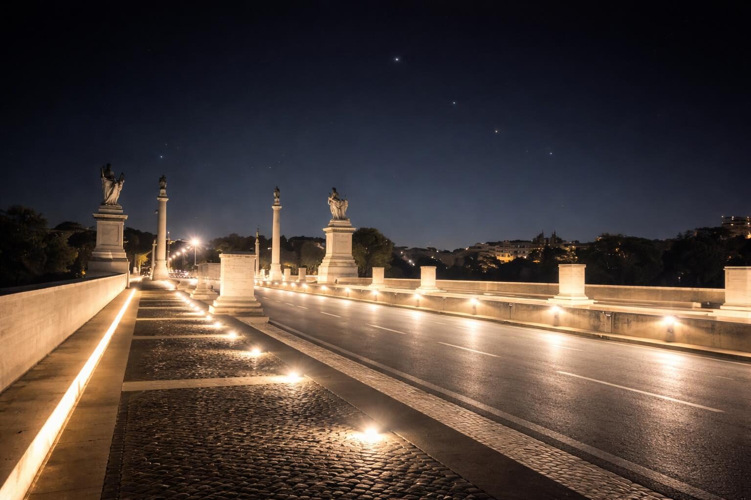 Roma si illumina: il Ponte Flaminio tra storia e sicurezza urbana