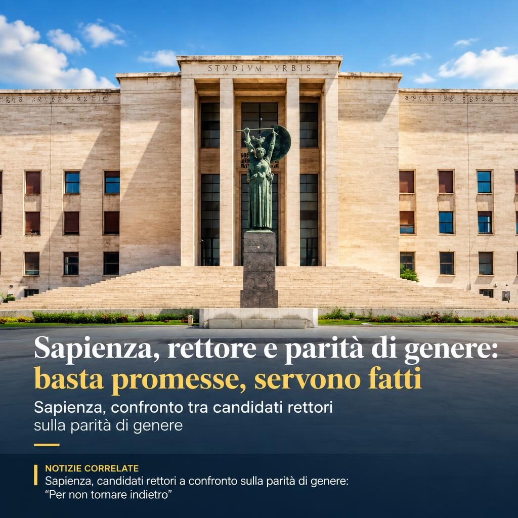 Sapienza, rettore e parità di genere: basta promesse, servono fatti