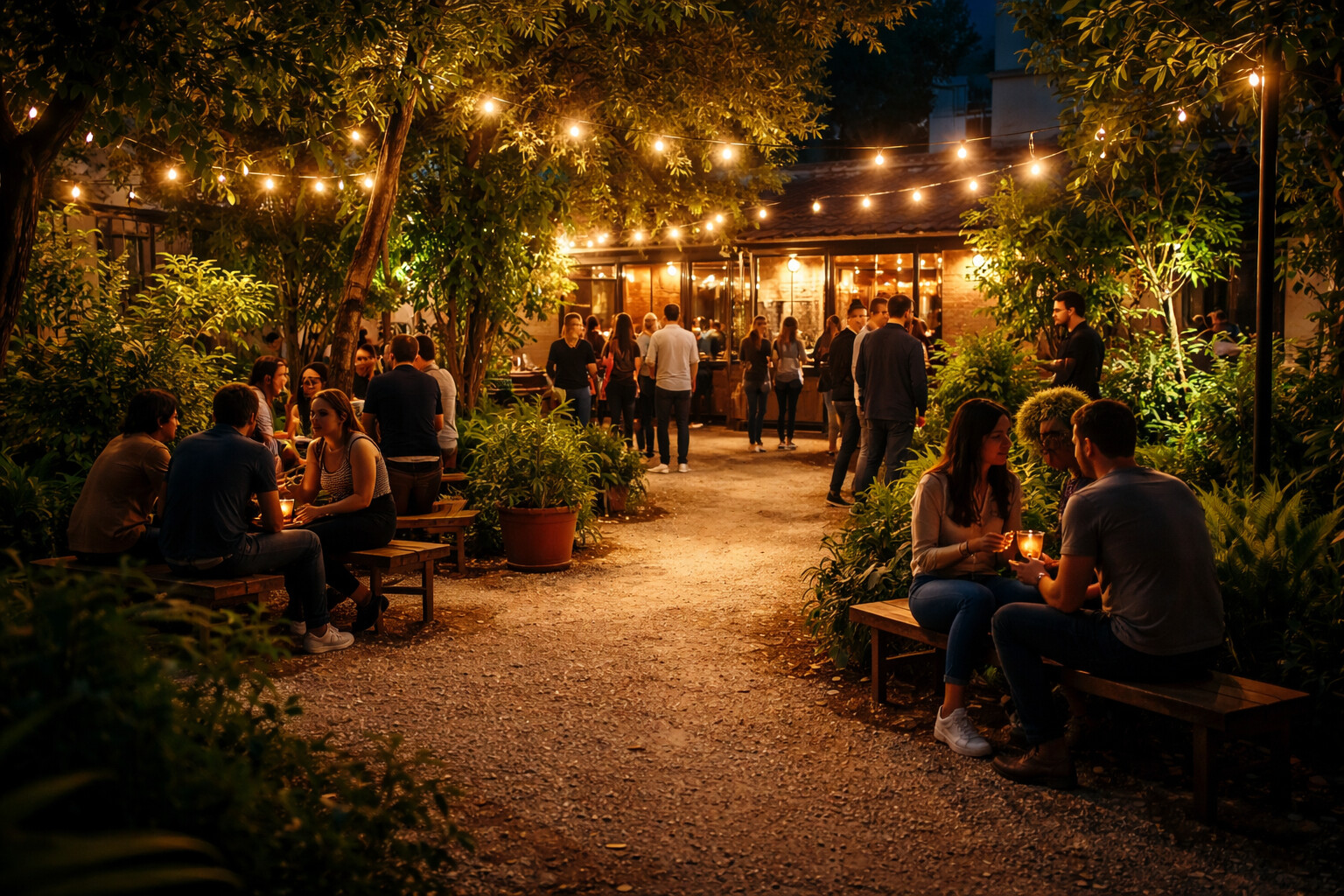 Spaziotempo, il giardino che rimappa la movida romana