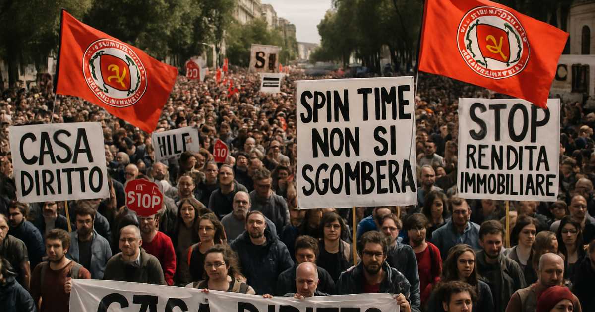 Spin Time, Barbera (PRC): “Diverse decine di migliaia in piazza, ora Roma cambi passo sulla casa”