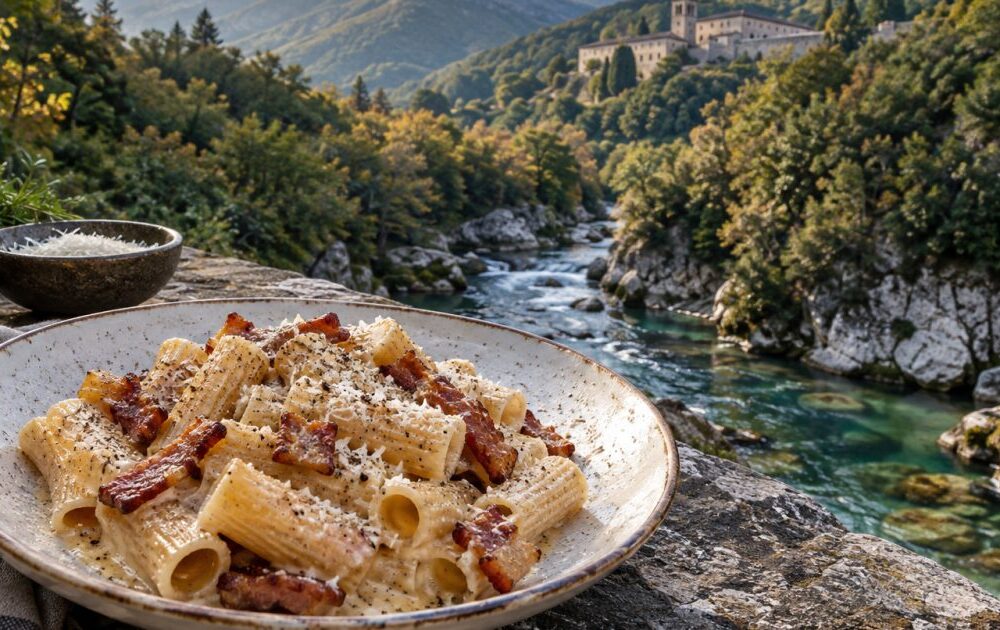 Subiaco e la valle dell’Aniene: la gricia tra monasteri, boschi e acqua corrente