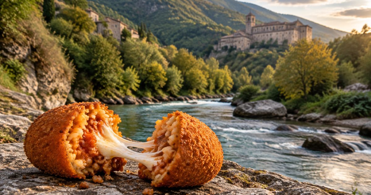 Subiaco, il filo di mozzarella del supplì attraversa la valle dell’Aniene