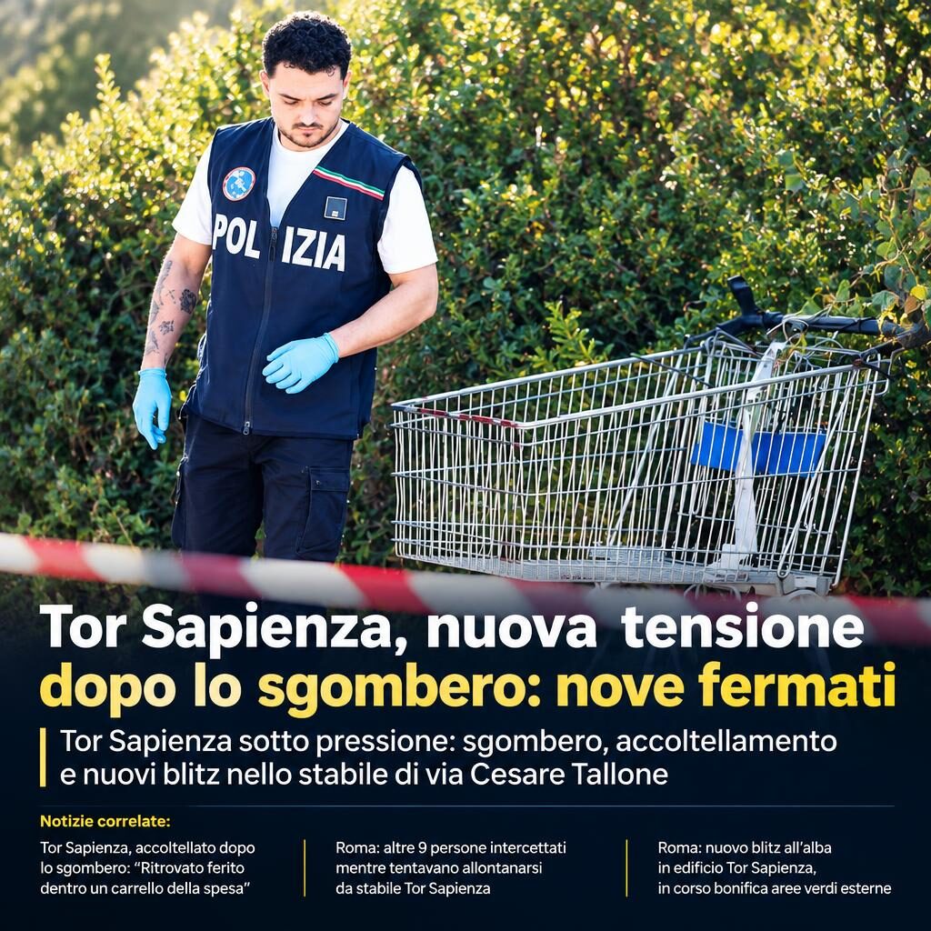 Tor Sapienza, nuova tensione dopo lo sgombero: nove fermati