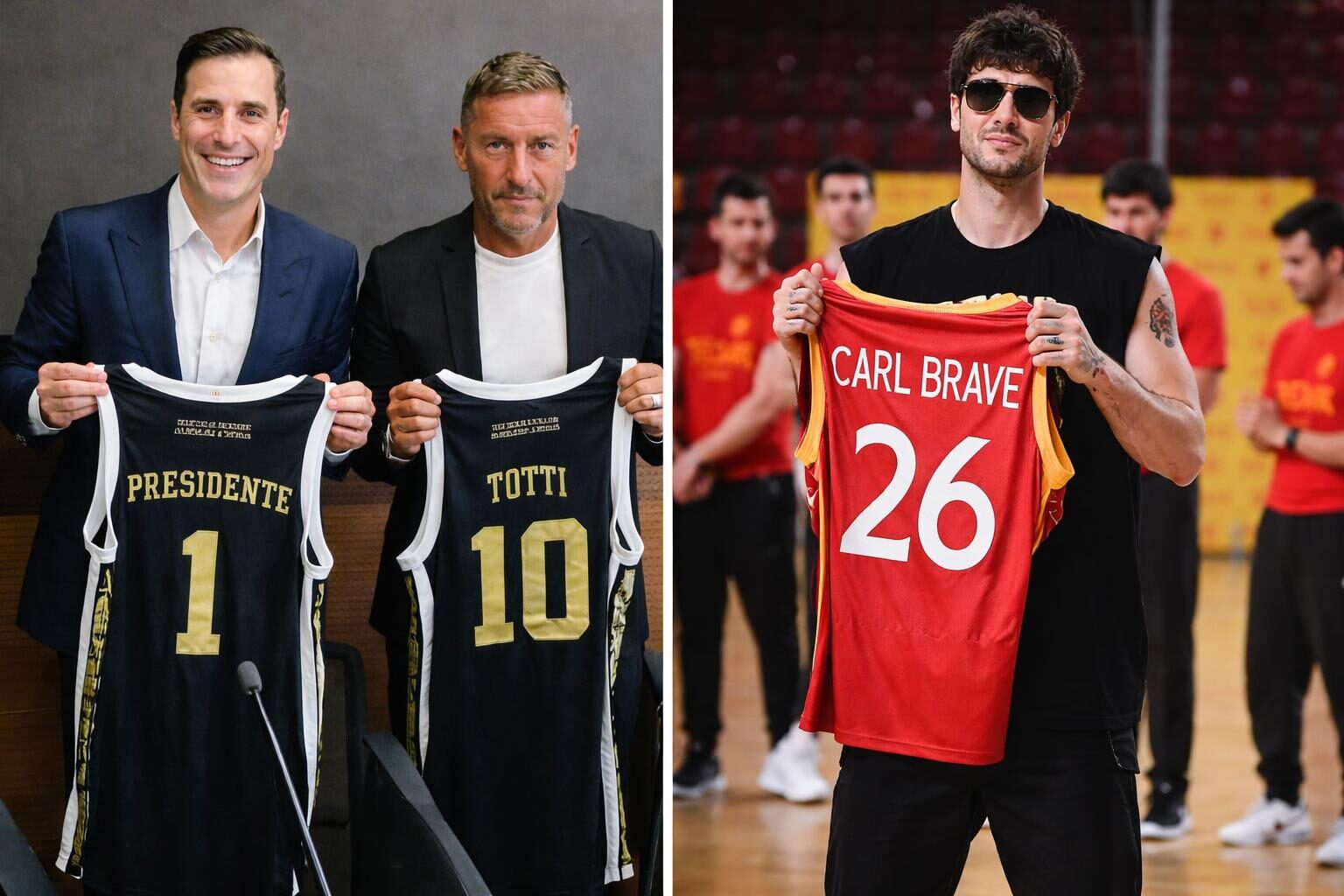 Totti e Carl Brave: i due volti che stanno ridisegnando il basket romano