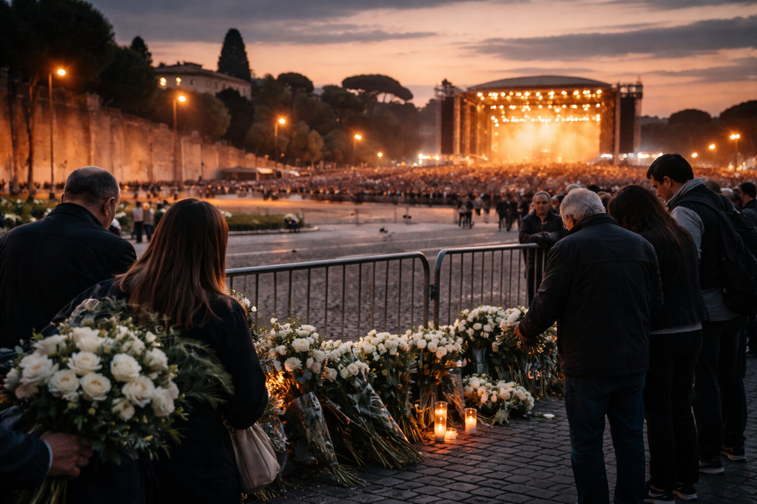 Tra lutto e concerti: la sovrapposizione che ha messo in crisi la macchina cittadina
