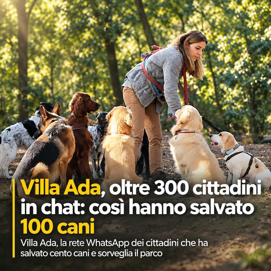 Villa Ada, oltre 300 cittadini in chat: così hanno salvato 100 cani