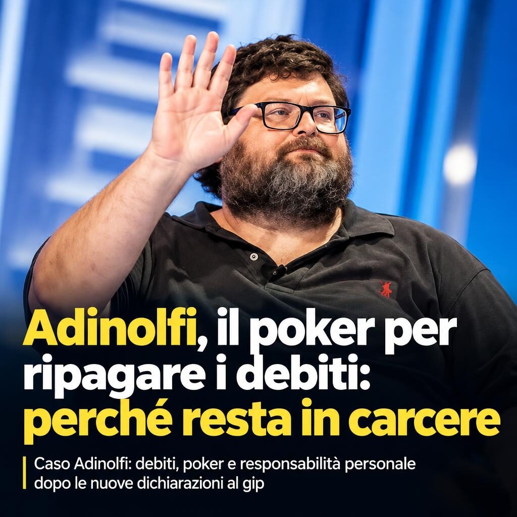 Adinolfi, il poker per ripagare i debiti: perché resta in carcere