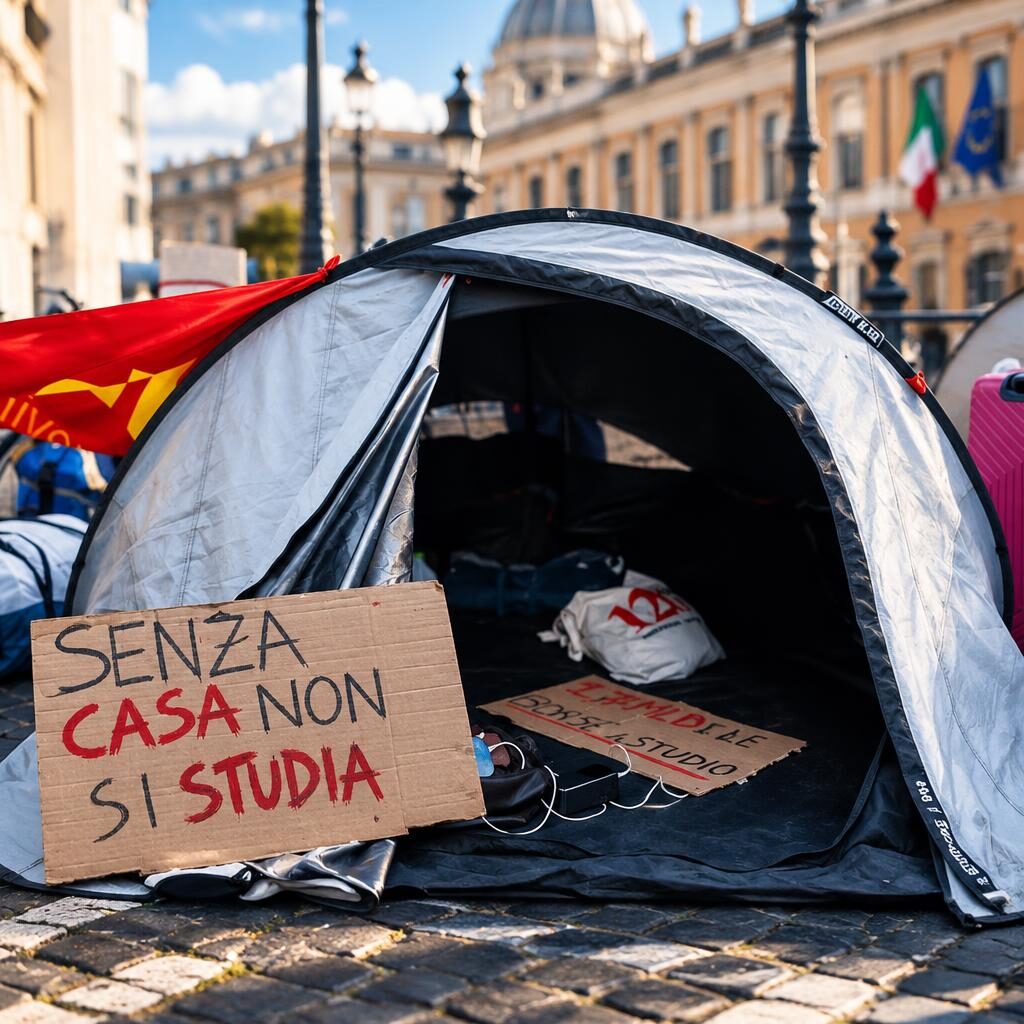 Affitti fuori controllo, gli studenti in tenda: Roma chiede casa