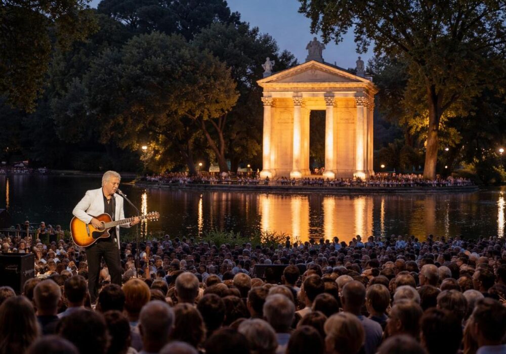 Baglioni a Villa Borghese: sette sere per capire che Roma canta ancora