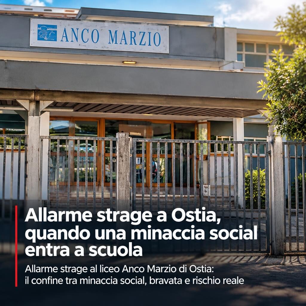 Allarme strage a Ostia, quando una minaccia social entra a scuola