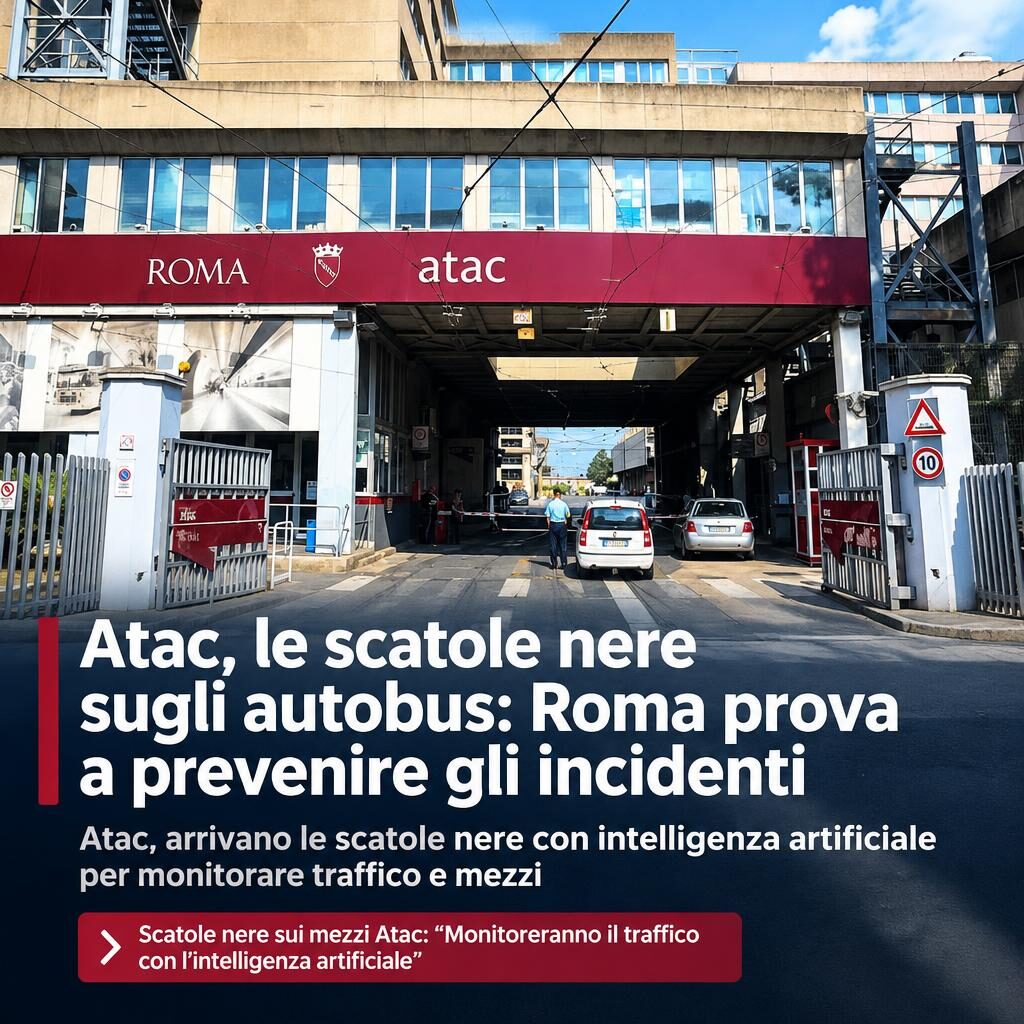 Atac, le scatole nere sugli autobus: Roma prova a prevenire gli incidenti
