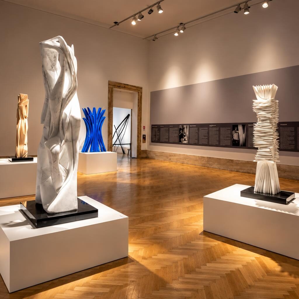 Atchugarry a Roma, la scultura sfida il cuore del cinema