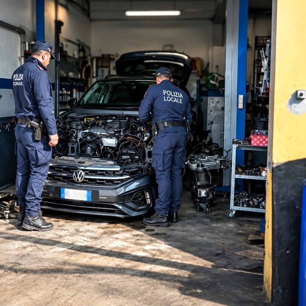 Borghesiana, officina abusiva e auto rubate: il business dei pezzi