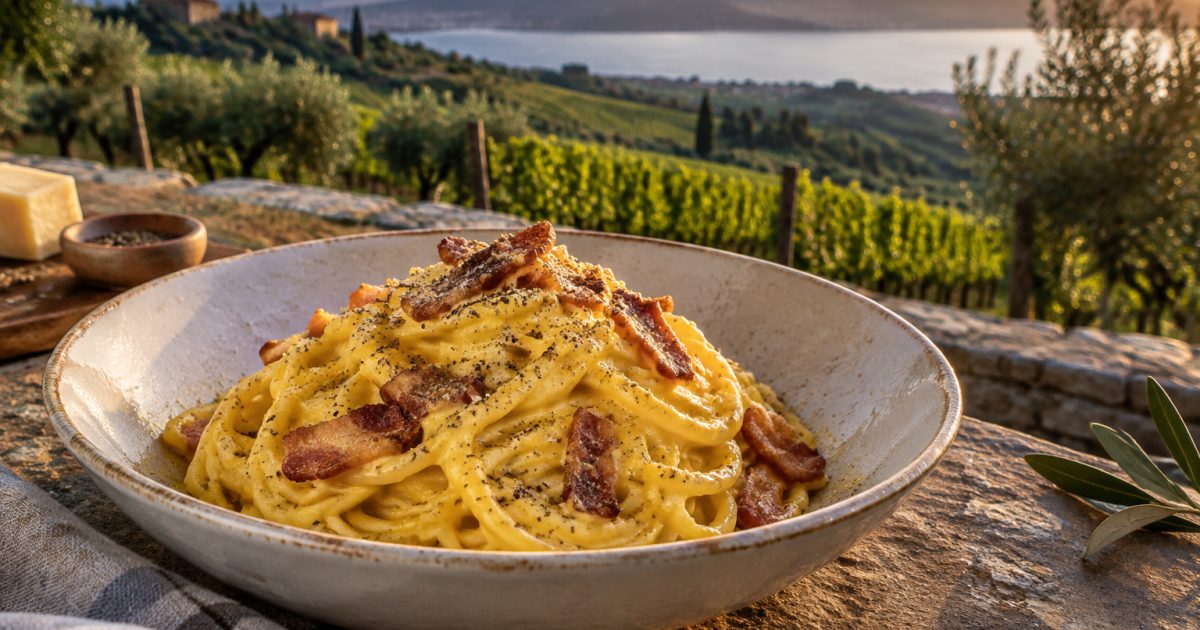 Carbonara ai Castelli Romani: il gusto di Roma tra vigne e colline vulcaniche