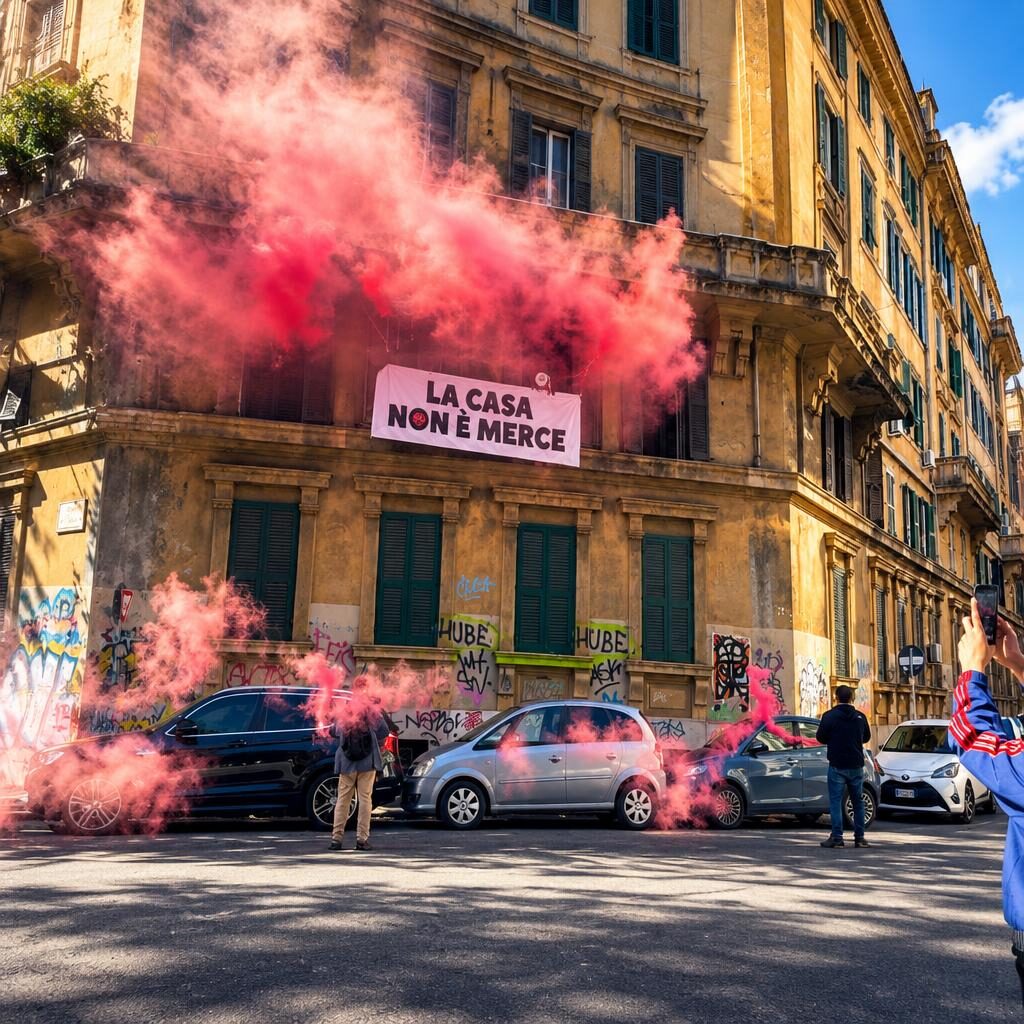 Casa popolare all’asta, blitz degli attivisti: protesta o abuso?