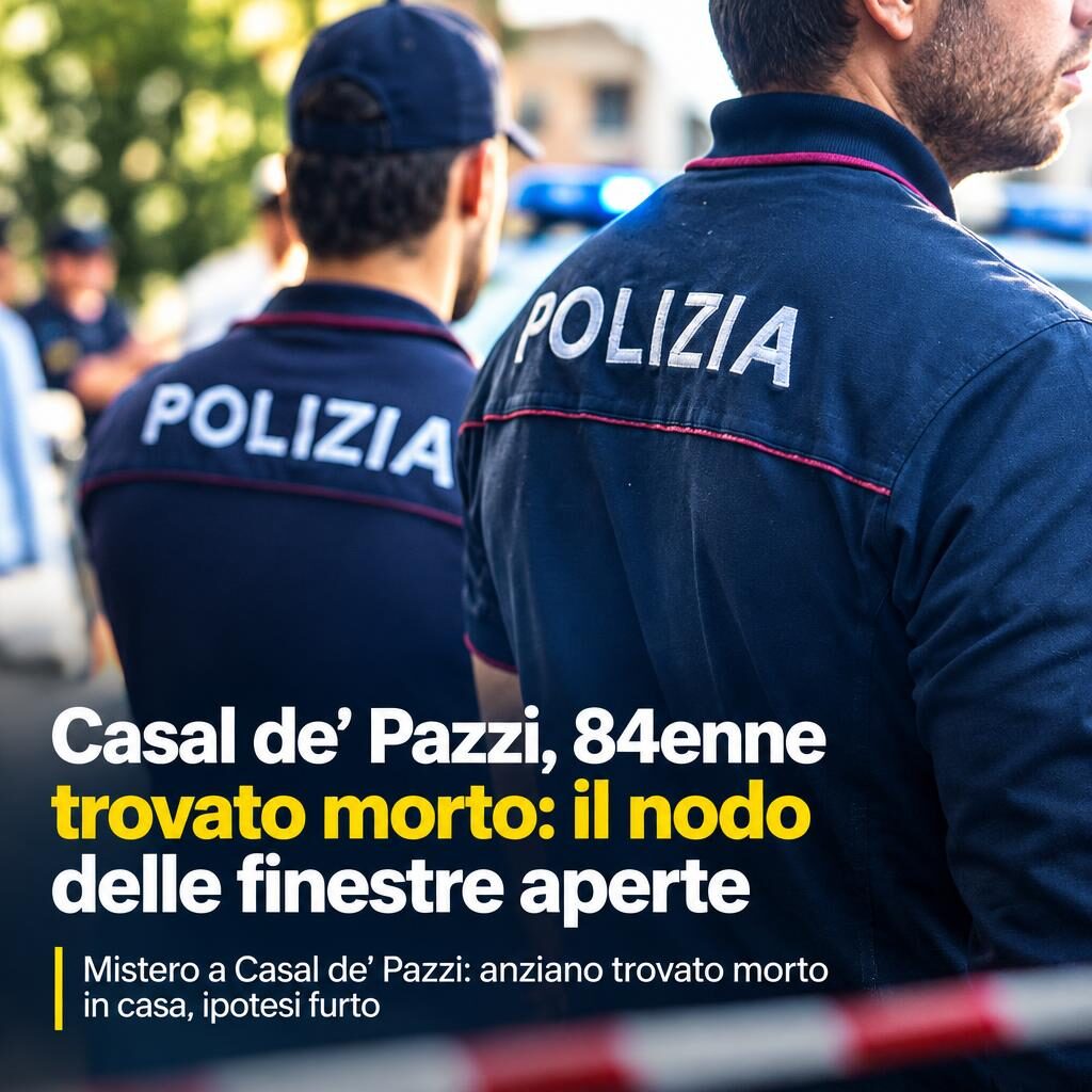 Casal de’ Pazzi, 84enne trovato morto: il nodo delle finestre aperte
