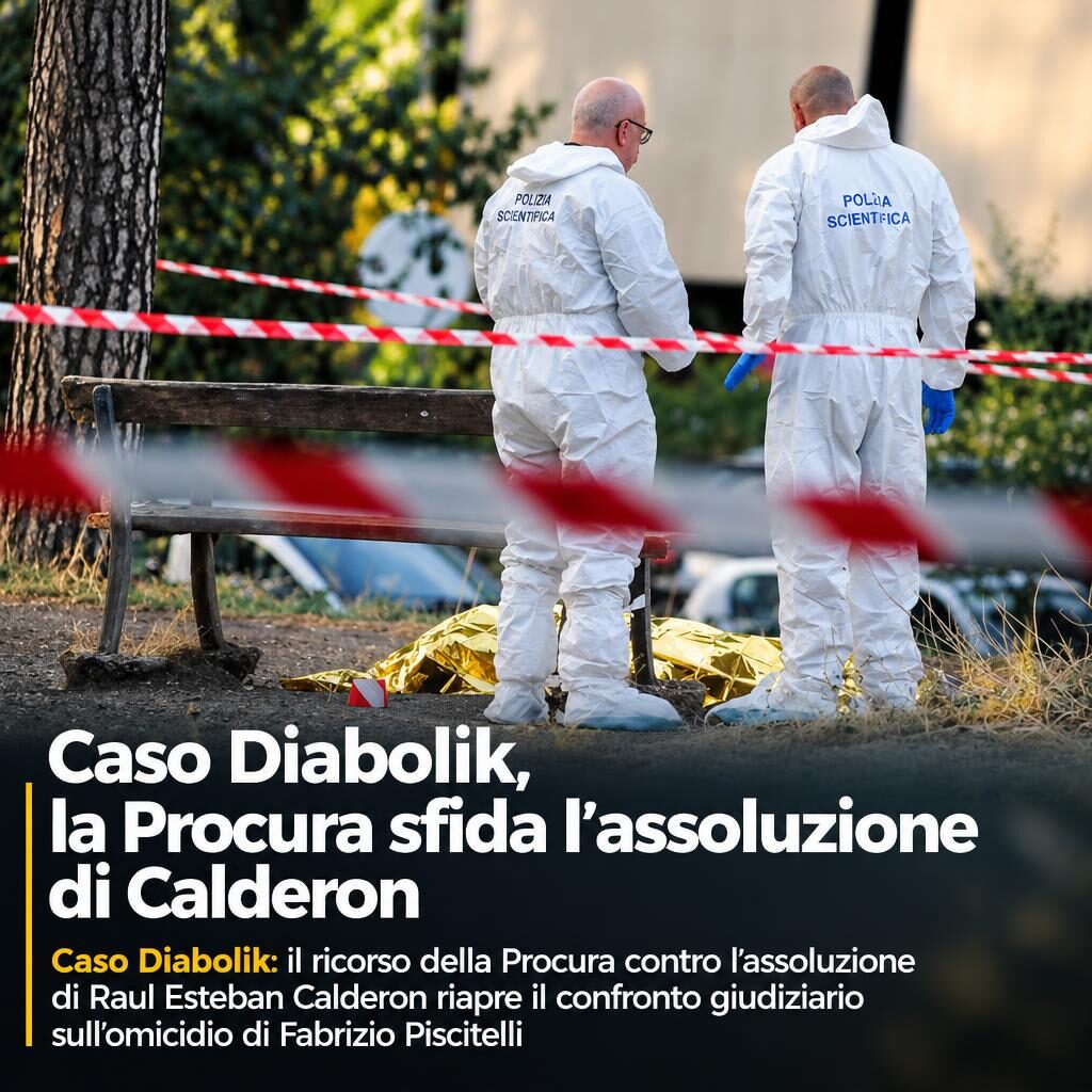 Caso Diabolik, la Procura sfida l’assoluzione di Calderon