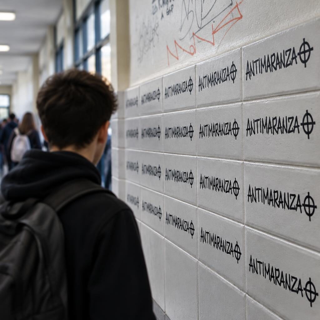 Cavour, scritte antimaranza e croci celtiche: la scuola non può far finta