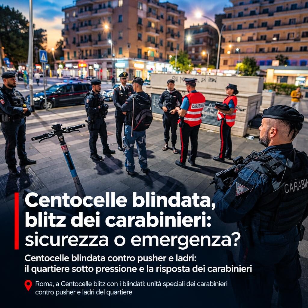 Centocelle blindata, blitz dei carabinieri: sicurezza o emergenza?