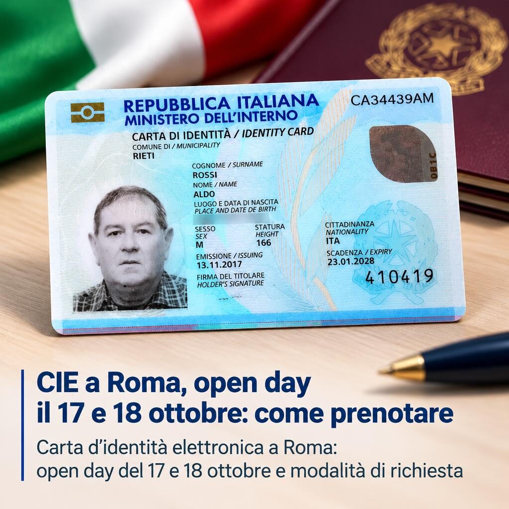 CIE a Roma, open day il 17 e 18 ottobre: come prenotare