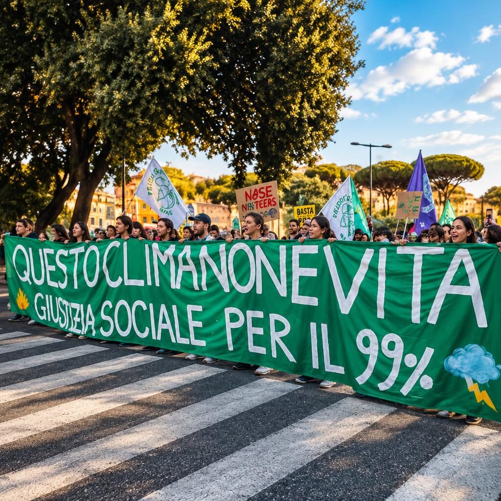 Clima e cemento, Roma sfida il governo: protesta anche sullo stadio