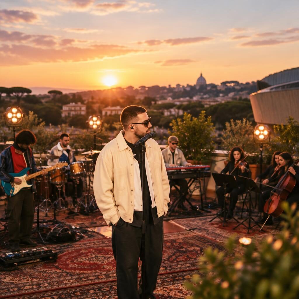 Coez conquista la terrazza dell’Auditorium: Roma lo riabbraccia