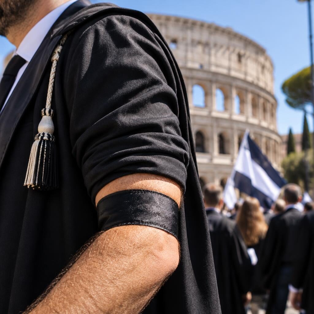 Cortei e sciopero a Roma, il numero dell’avvocato sul braccio