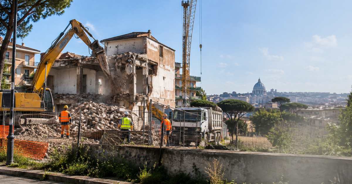 Demolizione di un immobile abusivo in Stella Polare: Forza Italia celebra una vittoria politica a Roma
