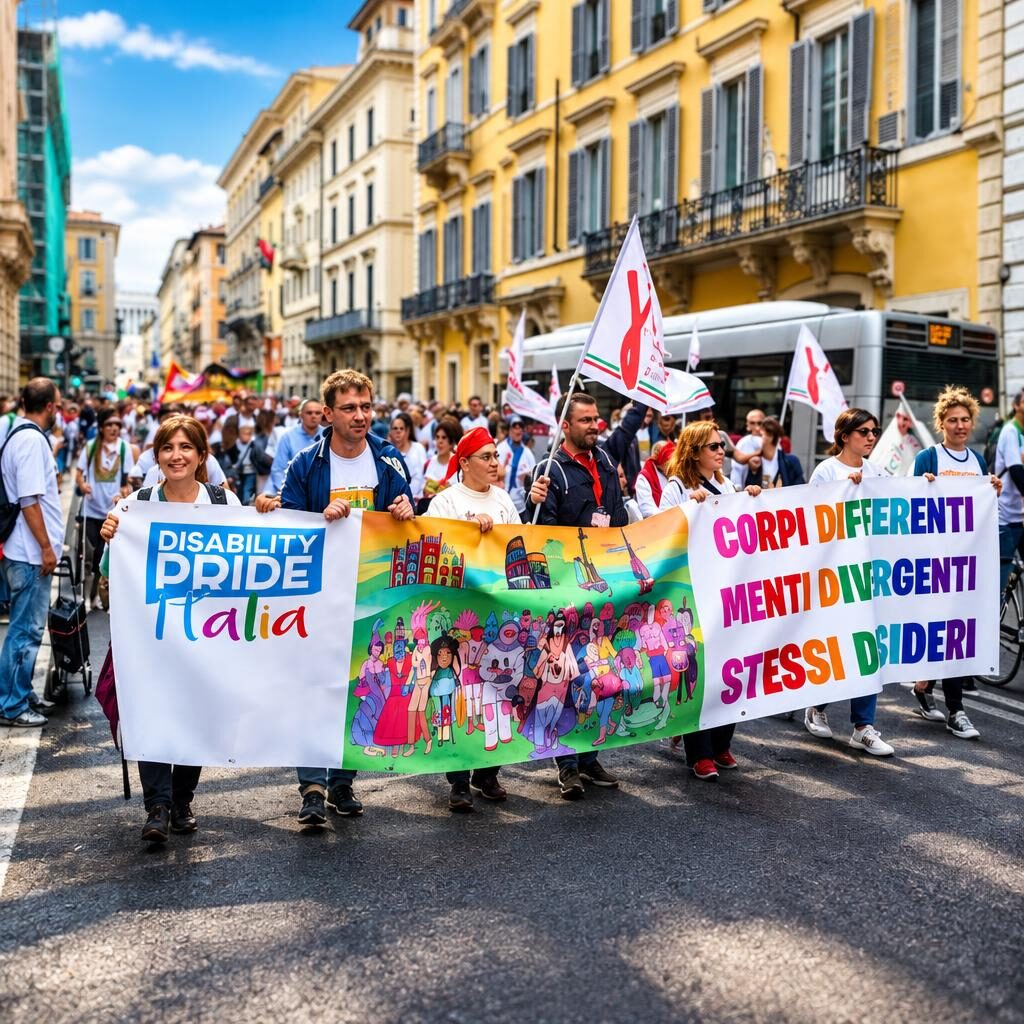 Disability Pride a Roma: i diritti ci sono, ma restano pieni di barriere