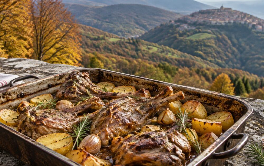 Fiuggi e i Monti Ernici: l’abbacchio al forno nel paesaggio dei boschi