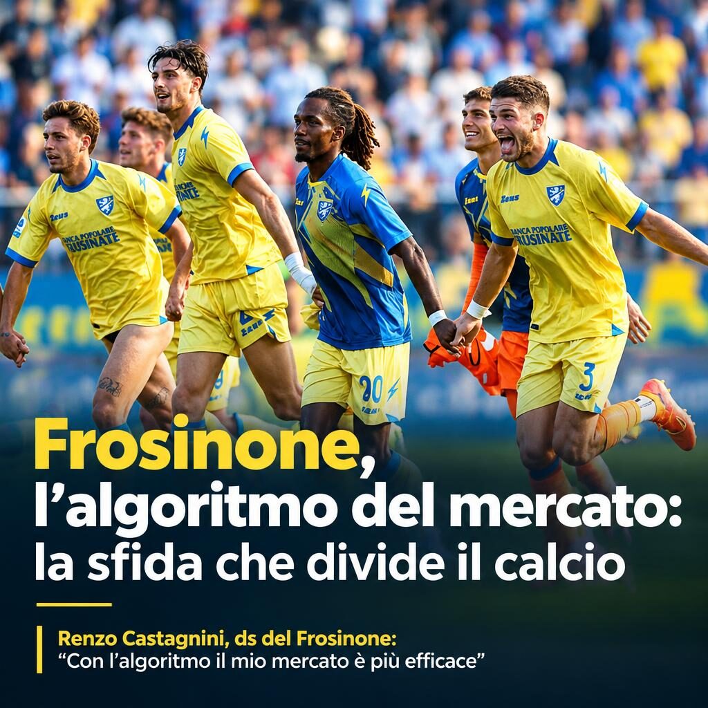 Frosinone, l’algoritmo del mercato: la sfida che divide il calcio