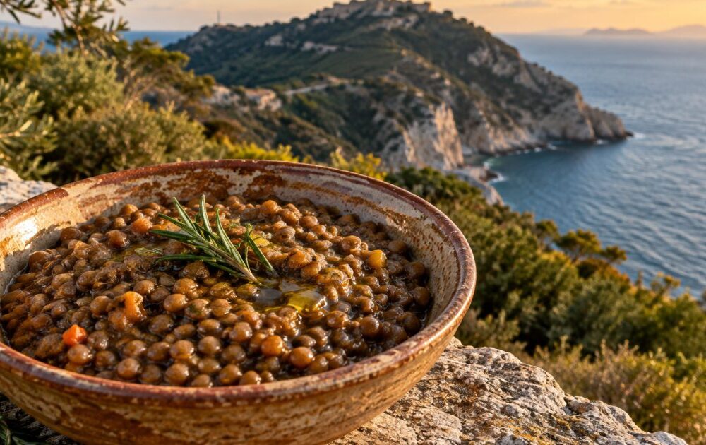 Gaeta e Monte Orlando, la zuppa di lenticchie di Onano tra bosco mediterraneo e mare
