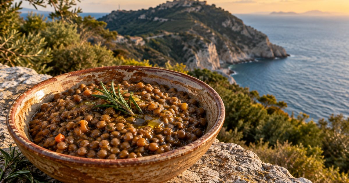 Gaeta e Monte Orlando, la zuppa di lenticchie di Onano tra bosco mediterraneo e mare