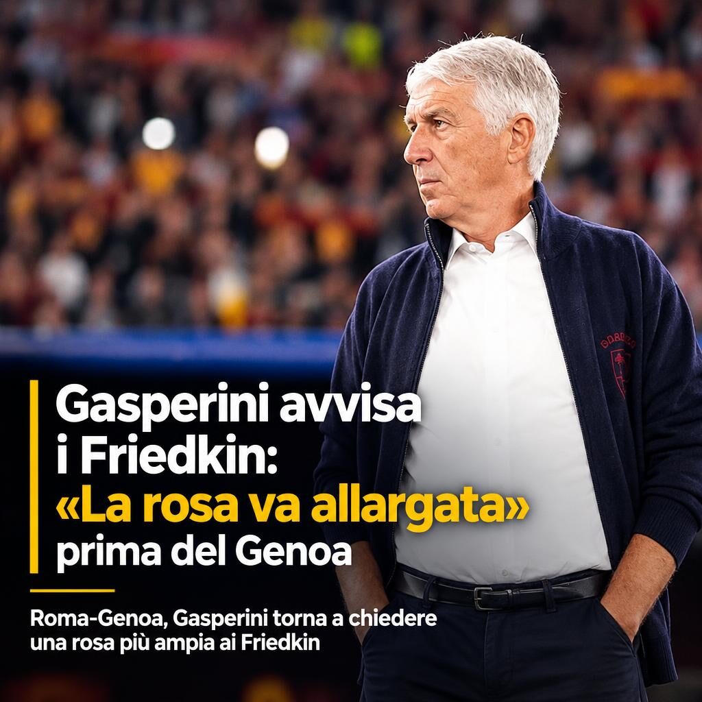 Gasperini avvisa i Friedkin: «La rosa va allargata» prima del Genoa