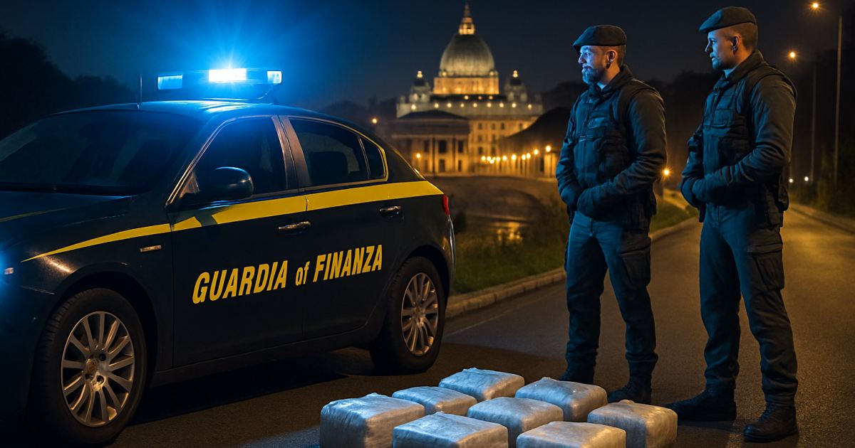 GdF Roma: sequestrati 30 kg di cocaina purissima, arrestato un cittadino albanese