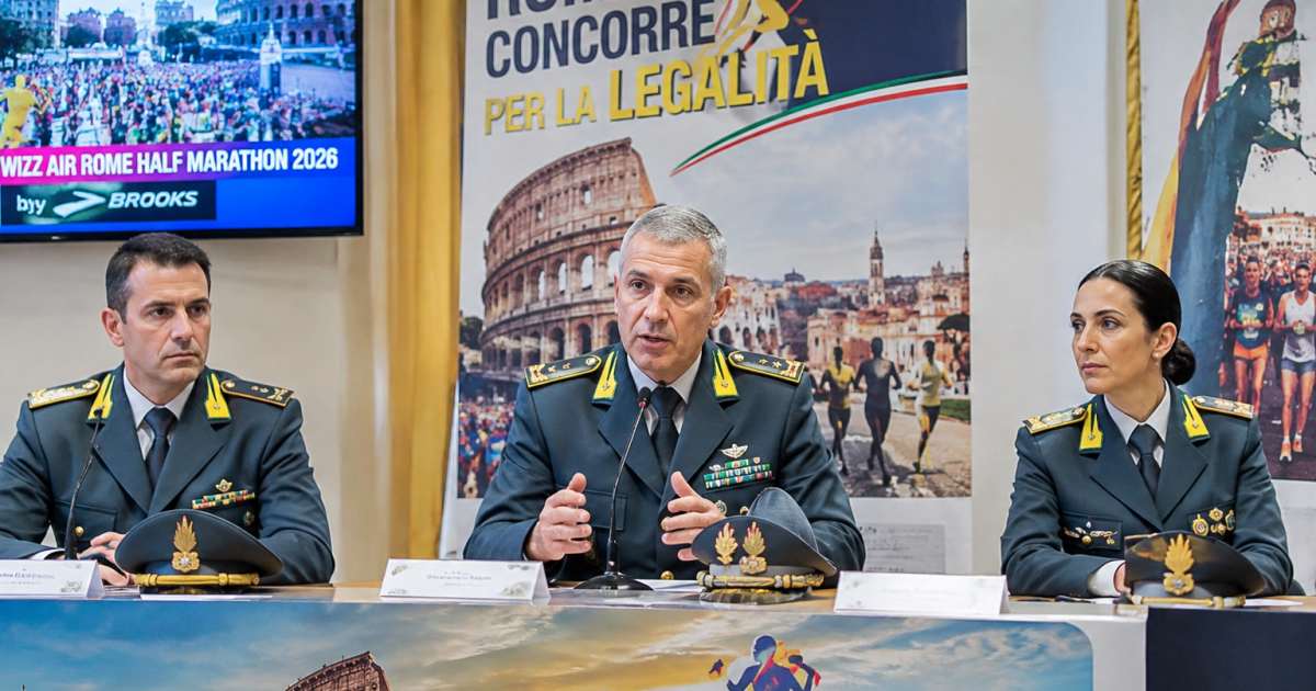 Guardia di Finanza annuncia la quinta edizione del Trofeo Roma Concorre per la Legalità nell’ambito della Wizz Air Rome Half Marathon 2026 (by Brooks)