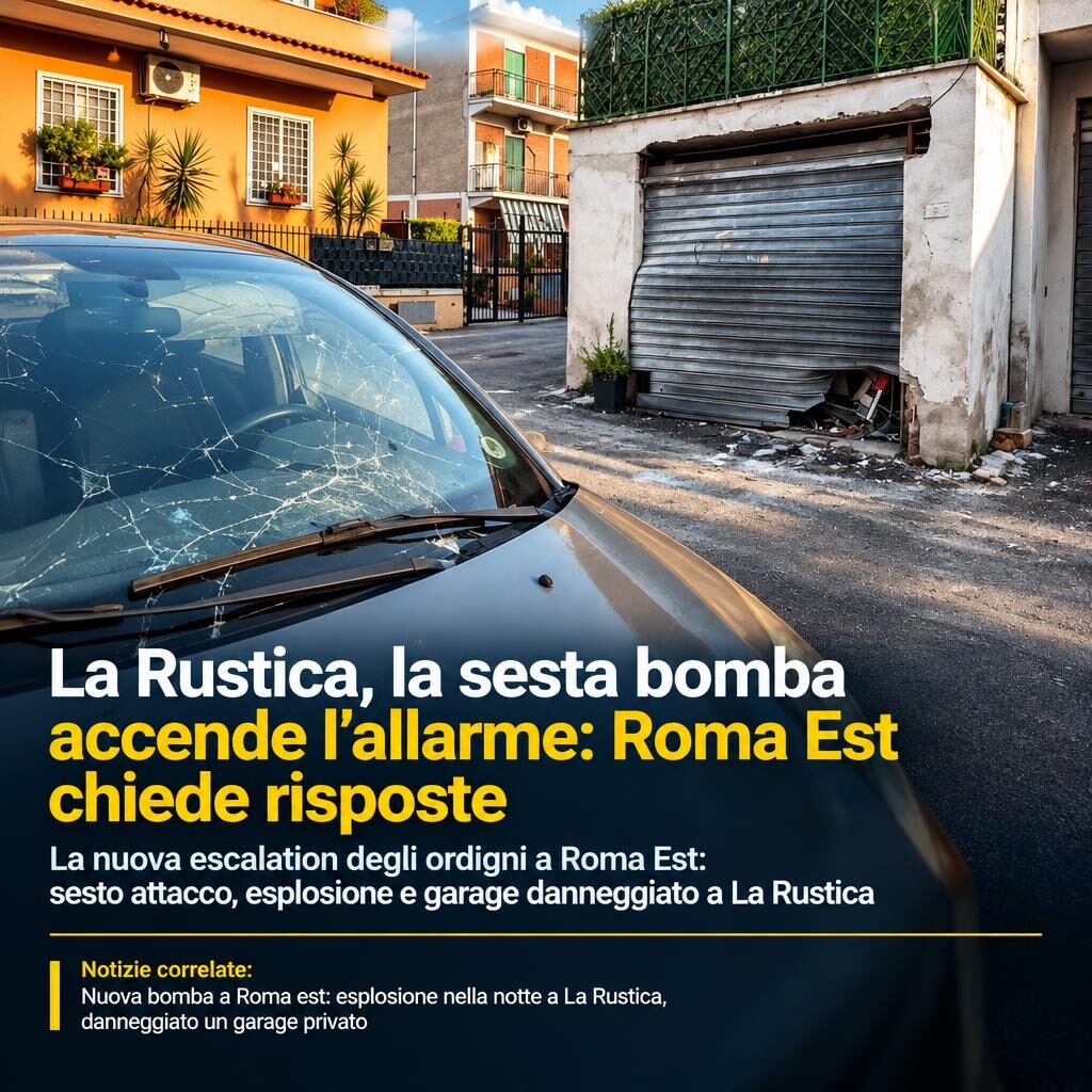 La Rustica, la sesta bomba accende l’allarme: Roma Est chiede risposte